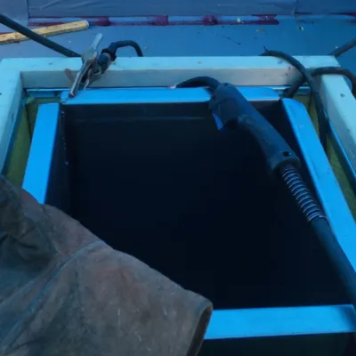 Roof curb welding project shown by WMW Mobile Welding.